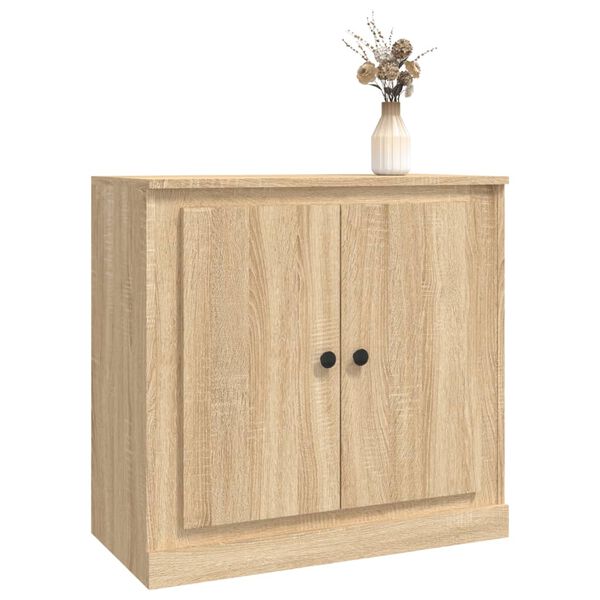 vidaXL Sideboard Sonoma Oak 70x35.5x67.5 cm Engineered Wood