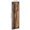 vidaXL Coat Rack 35x8x110 cm Solid Rough Wood Mango