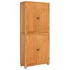 vidaXL Storage Furniture Set with Shelf 2 pcs Natural 80 x 35 x 185 cm