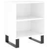 vidaXL Bedside Cabinets 2 pcs High Gloss White 40x30x50 cm Engineered Wood