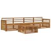 vidaXL Outdoor Sofa Set 5 pcs Natural Solid Acacia Wood