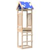 vidaXL Play Tower Brown 52.5 x 46.5 x 208 cm Solid Pine Wood