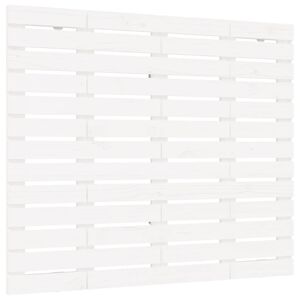 vidaXL Wall Headboard White 106x3x91.5 cm Solid Wood Pine