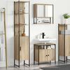 vidaXL Bathroom Furniture Set 3 pcs Sonoma Oak Engineered Wood