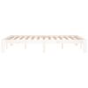 vidaXL Bed Frame without Mattress White 120x190cm Small Double