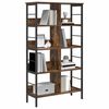 vidaXL Bookshelf Smoked Oak 82 x 32 x 144.5 cm Engineered Wood
