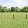 vidaXL Fence with Post Grey 0.4 x 10 m Steel and PVC