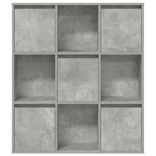 vidaXL Bookcase Concrete Grey 89x24x101.5 cm Engineered Wood