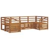 vidaXL Outdoor Sofa Set 6 pcs Natural