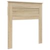 vidaXL Bed Frame with Headboard Sonoma Oak 90 x 200 cm Solid Pine Wood