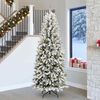 vidaXL Artificial Christmas Tree with 300 LEDs with Stand White 240 cm