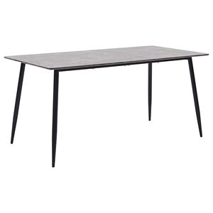 vidaXL Dining Table Grey 160x80x75 cm MDF