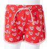 Kids' Shorts with Drawstring Red 128