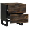 vidaXL Bedside Cabinet Walnut 40 x 33 x 46 cm Solid Acacia wood