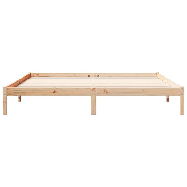 vidaXL Extra Long Bed Frame without Mattress 200x210 cm Solid Wood Pine