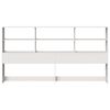 vidaXL Headboard with Storage White 180 cm Solid Wood Pine