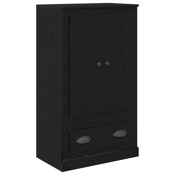 vidaXL Highboard Black Oak 60 x 35.5 x 103.5 cm Engineered Wood