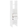 vidaXL Book Cabinet White 40x35x180 cm Engineered Wood