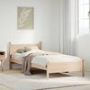 vidaXL Bed Frame without Mattress 75x190 cm Small Single Solid Wood Pine