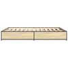 vidaXL Bed Frame without Mattress Sonoma Oak 150x200 cm King Size
