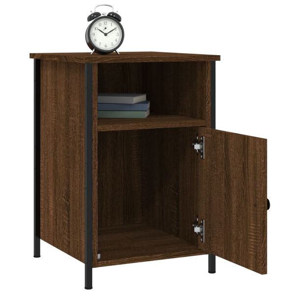 vidaXL Bedside Cabinets 2 pcs Brown Oak 40x42x60 cm Engineered Wood