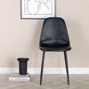 Venture Home Dining Chairs 2 pcs Polar Leather-look Black