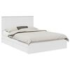vidaXL Storage Bed with Headboard White 140 x 200 cm Engineered Wood