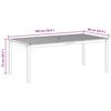 vidaXL Garden Table 200x100x74 cm Solid Acacia Wood