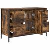 vidaXL Basin Cabinet with Drawers Smoked Oak 90x34.5x60 cm