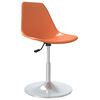 vidaXL Swivel Dining Chairs 2 pcs Orange PP