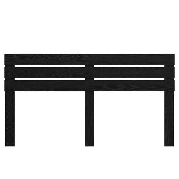 vidaXL Headboard Black Oak 200 cm Engineered wood
