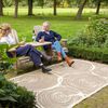 Esschert Design Outdoor Rug 240x150cm Growth Rings