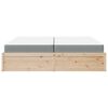 vidaXL Bed with Mattress 200x200 cm Solid Wood Pine
