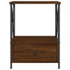 vidaXL Bedside Table Brown Oak 50x41x65 cm Engineered Wood