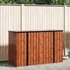 vidaXL Garden Storage Box Brown 214 x 82 x 132 cm Steel