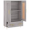 vidaXL Highboard Grey Sonoma 69.5x31x115 cm Engineered Wood