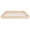 vidaXL Bed Frame without Mattress Solid Wood Super King