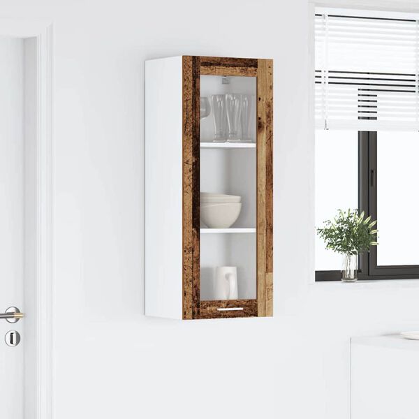 vidaXL Hanging Cabinet Old Wood 40 x 31 x 100 cm Engineered Wood