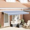 vidaXL Retractable Awning Blue 400 x 200 cm Fabric