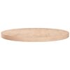 vidaXL Round Table Top &Oslash;70x4 cm Untreated Solid Wood Oak