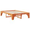 vidaXL Bed Frame Brown 140 x 200 cm Solid Pine Wood