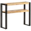 vidaXL Console Table 90x30x75 cm Rough Mango Wood