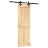 vidaXL Sliding Door with Hardware Set 70x210 cm Solid Wood Pine