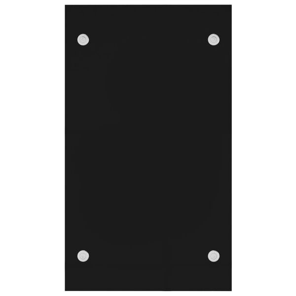 vidaXL Firewood Rack Black 40x35x60 cm Glass