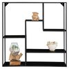 House Nordic Wall Shelf Avery 85x18x85 cm Black