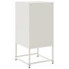 vidaXL Bedside Cabinet White 36x39x78 cm Steel