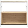 vidaXL Bookshelf Sonoma Oak 80x30x78.5 cm Engineered Wood and Iron