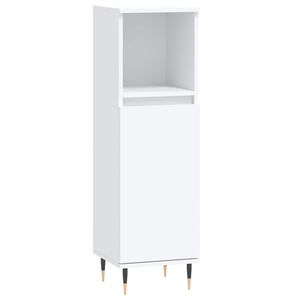 vidaXL Bathroom Cabinet White 30x30x100 cm Engineered Wood