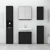 vidaXL Wall-mounted Bathroom Cabinet Black 32x20x67 cm