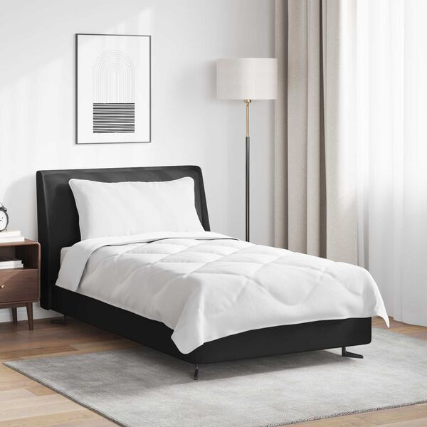 vidaXL Duvet with Pillow 2 pcs White Microfiber